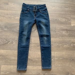 high waisted skinny jeans